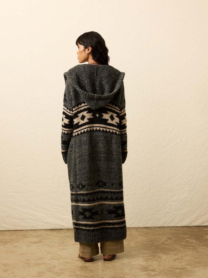 Jnb Chahtah Hooded Duster Charcoal