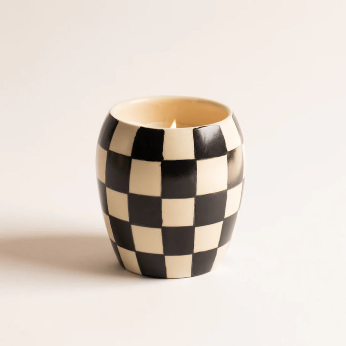 jnb Checkmate Candle - Black Fig & Olive