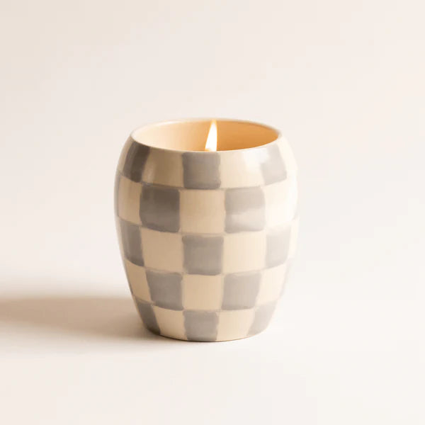 jnb Checkmate Candle - Cotton & Teak