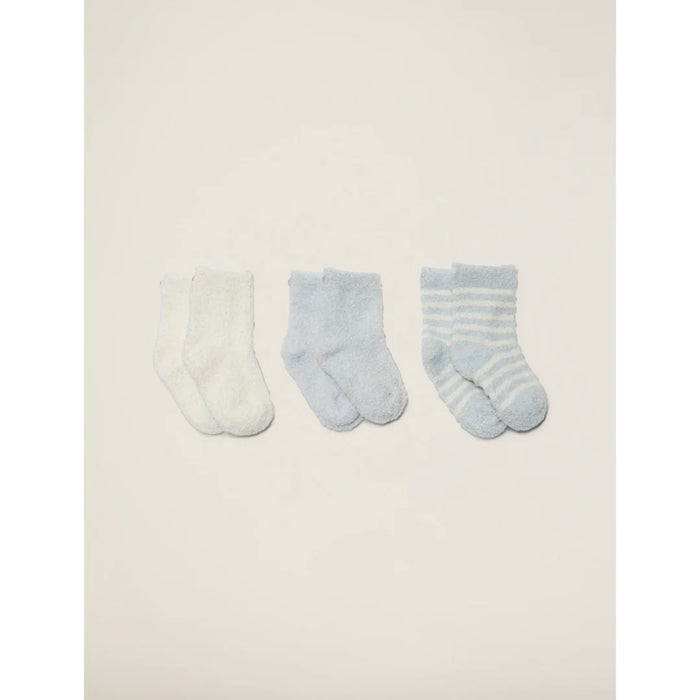 jnb CozyChic Lite Infant Sock Set - Blue/Pearl