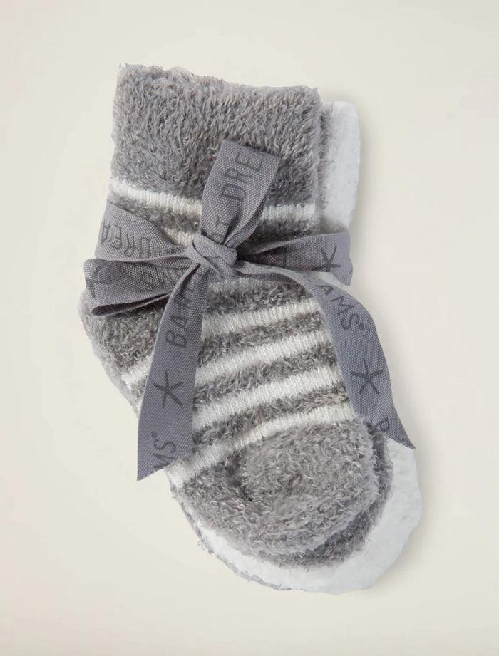 Jnb CozyChic Lite Infant Sock Set - Pewter/Pearl