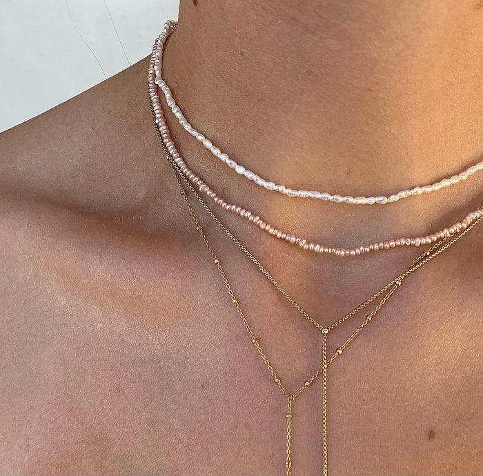 Jnb Dainty Pearl Necklace