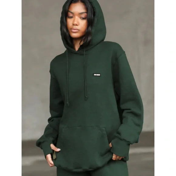 jnb Empire Pullover Hoodie with Logo - Pine