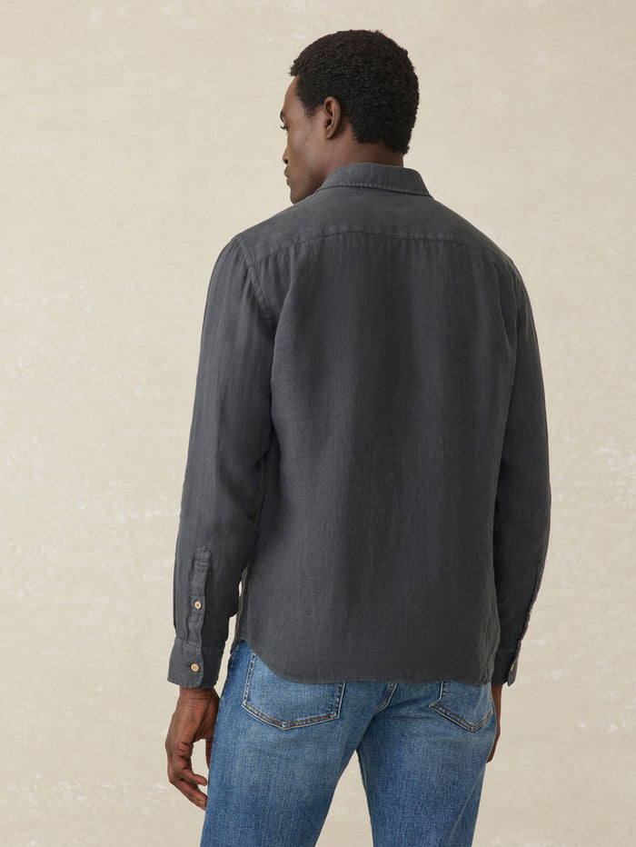 Jnb Laguna Linen Shirt - Washed Black