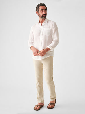 jnb Laguna Linen Shirt - White