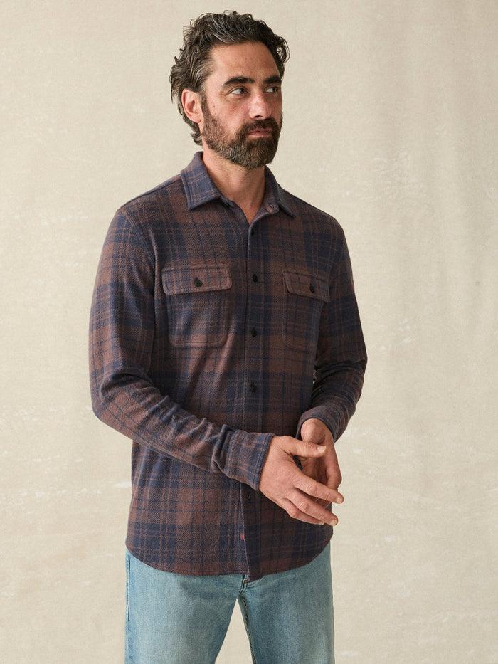 jnb Legend Sweater Shirt - Blue Mountain Plaid