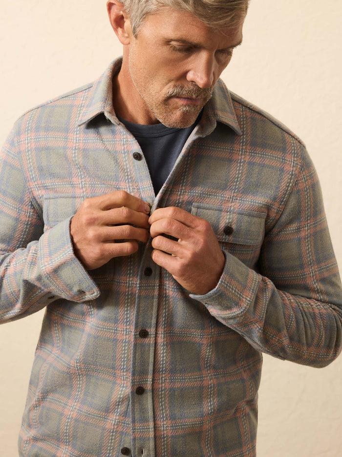Jnb Legend Sweater Shirt - Forest Rose Plaid