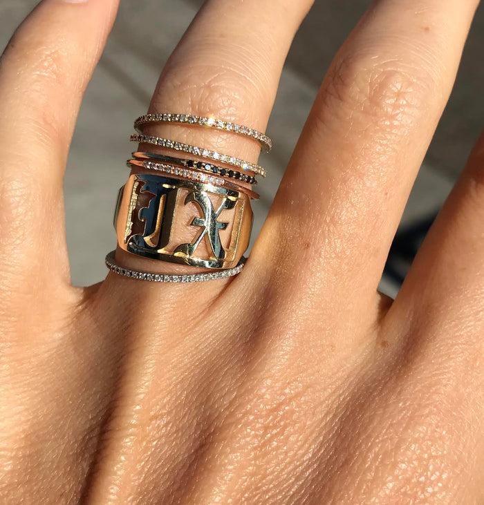 Jnb Lilly Stacker Ring