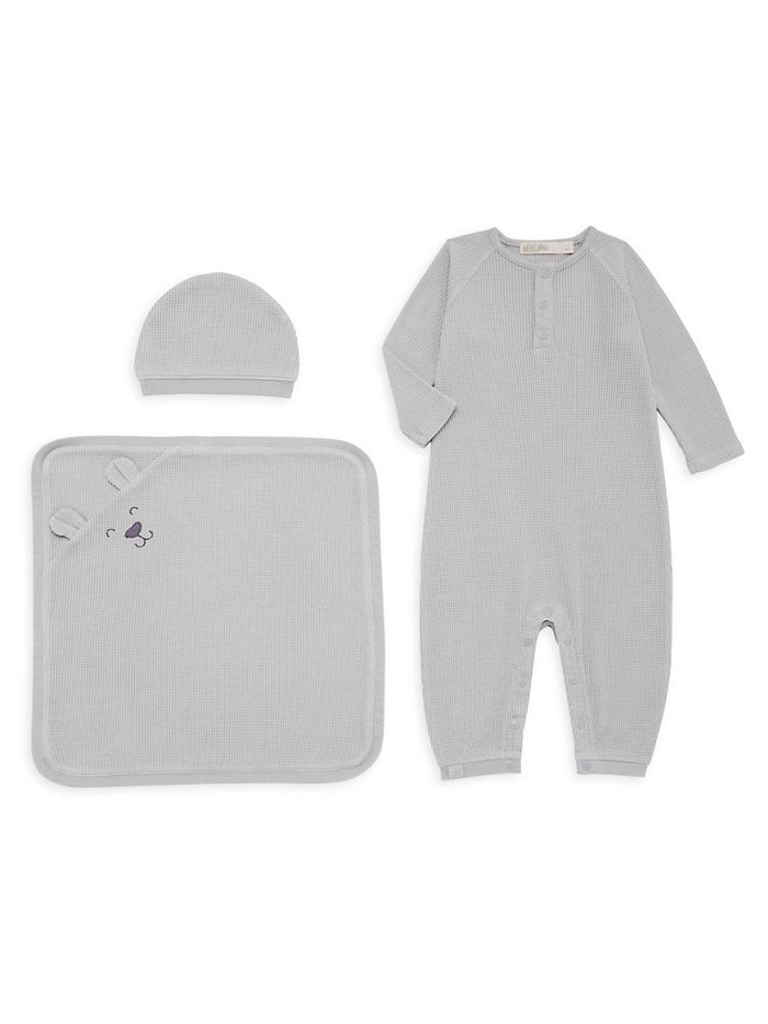 Jnb Malibu Collection Waffle Knit Baby Bundle