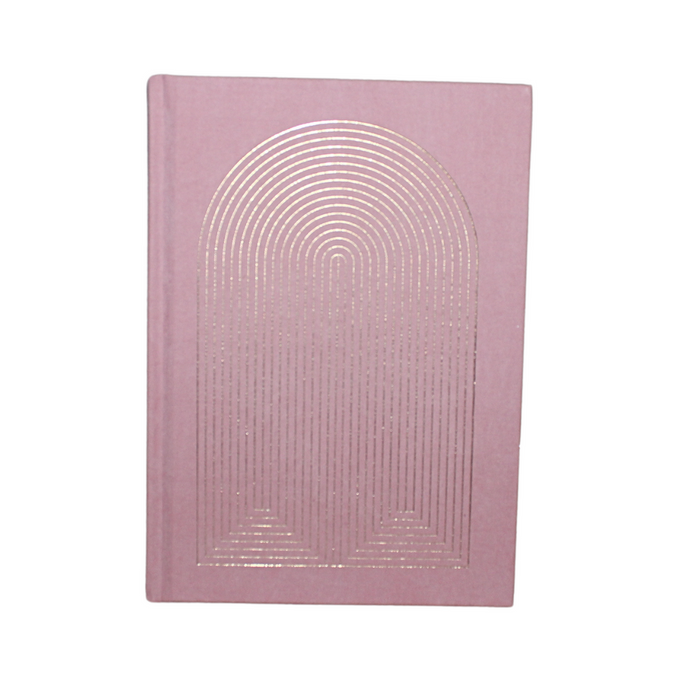 jnb Metallic Suede Journal - Radiant Rainbow Piink