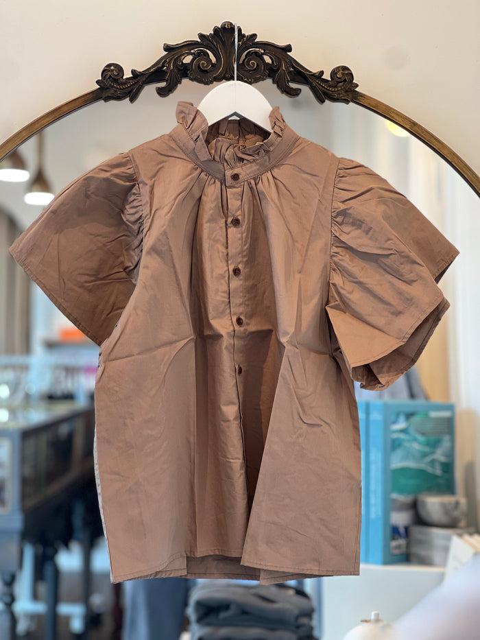 jnb Mimi Poplin Shirt - Sludgy