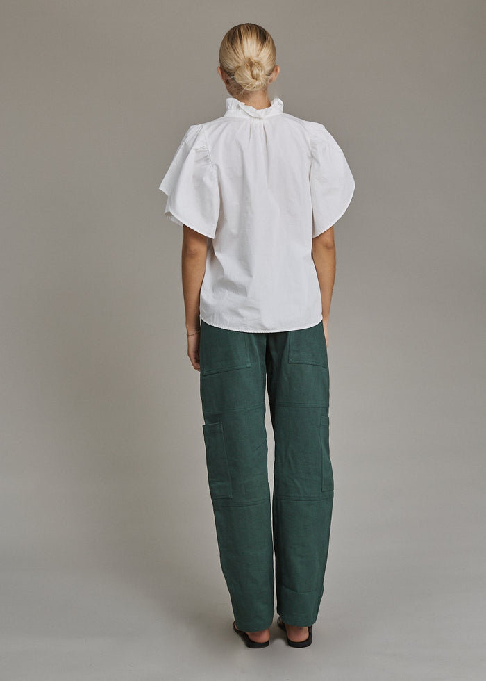 Jnb Mimi Poplin Shirt - White Old Cream