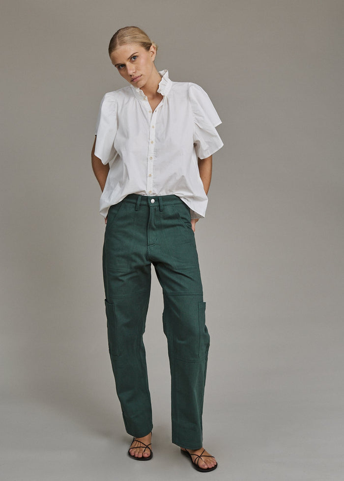 jnb Mimi Poplin Shirt - White Old Cream