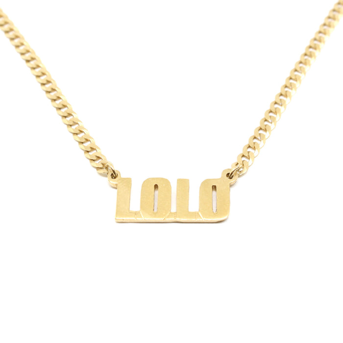 jnb Mini Name Plate Necklace
