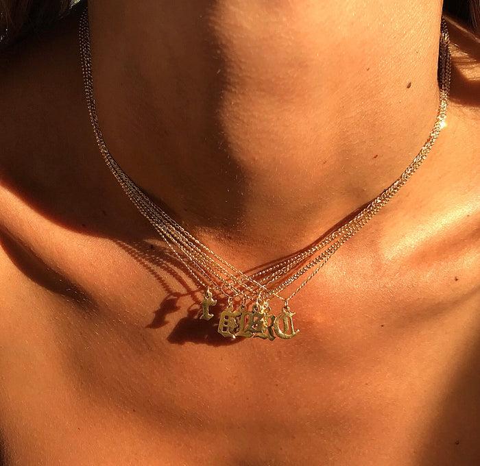 Jnb Mini Old English Letter