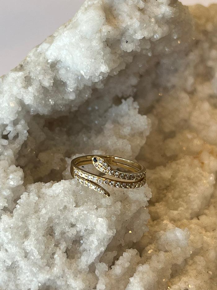 jnb Pave Snake Ring
