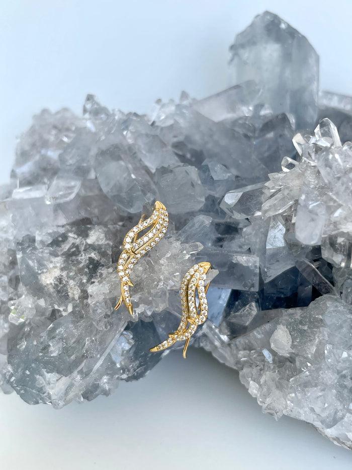 Jnb Peacock Feather Ear Crawler