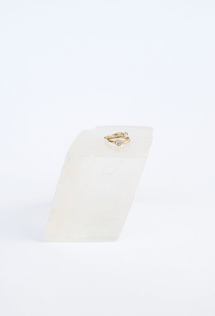 Jnb Single Diamond Huggie