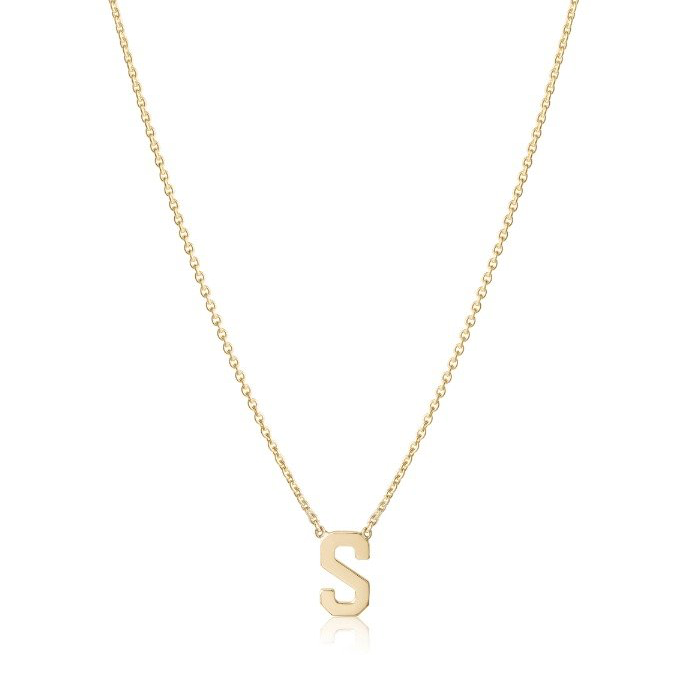 jnb Single Letter Necklace