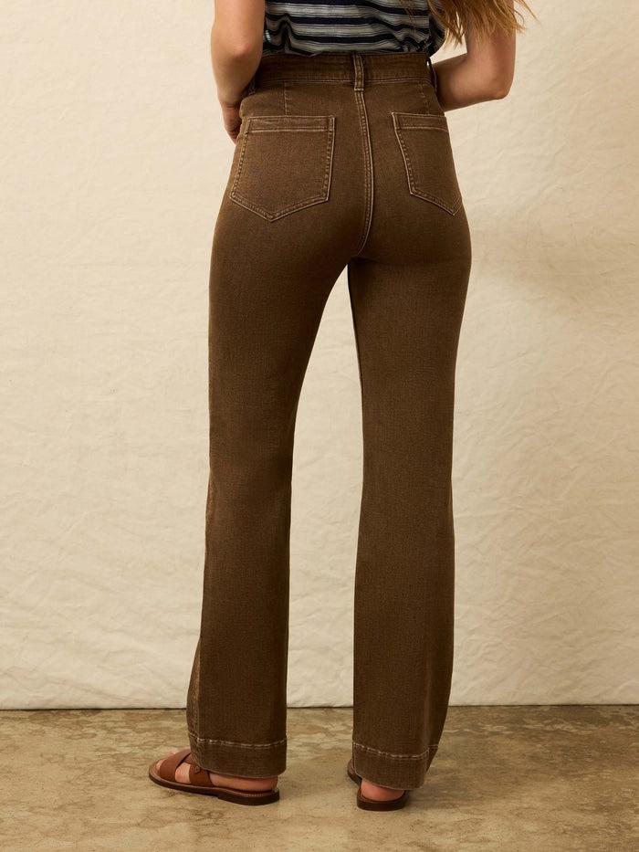 Jnb Stretch Terry Patch Pocket Pant Walnut