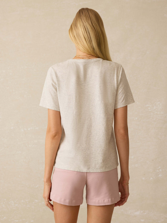 Jnb Sunwashed Essential Tee - Island Dune Heather