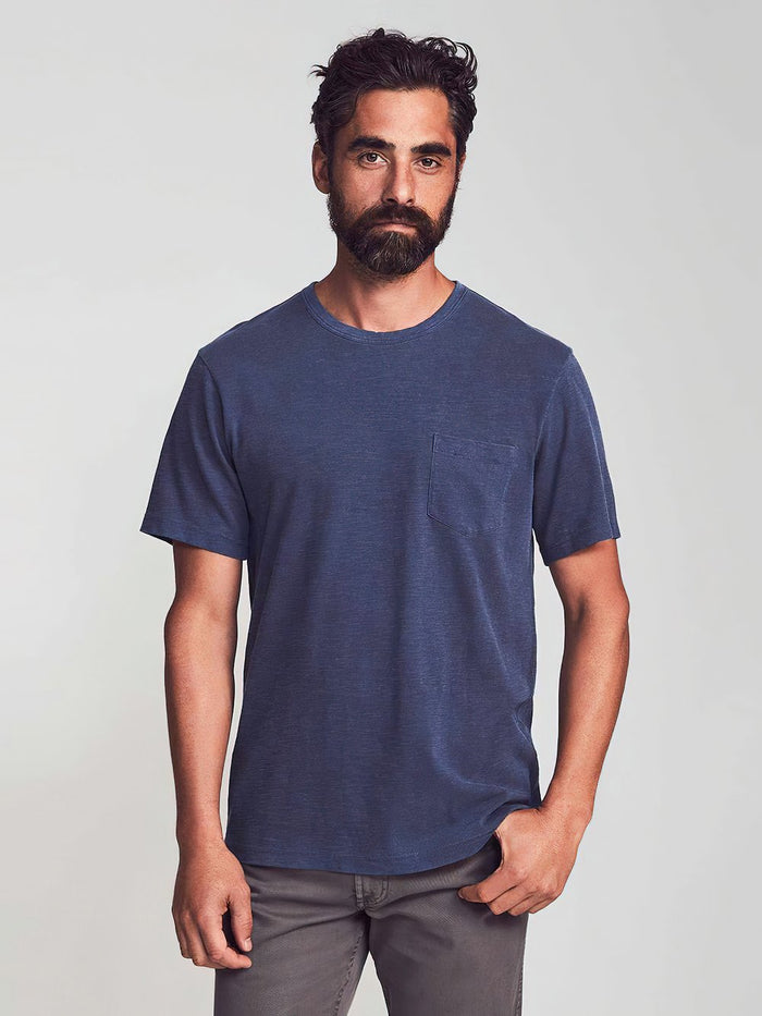 jnb Sunwashed Pocket Tee-Navy