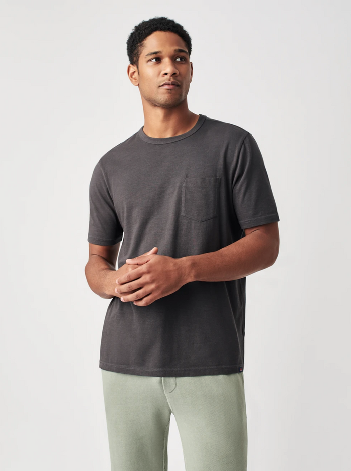 Jnb Sunwashed Pocket Tee - Washed Black