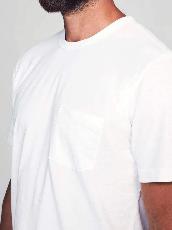 Jnb Sunwashed Pocket Tee-White