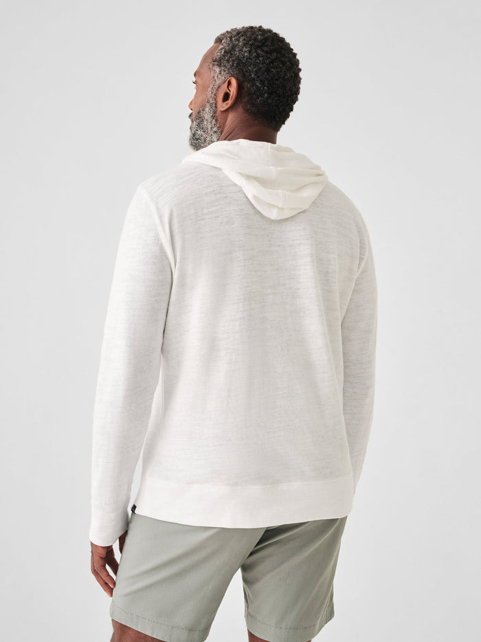 Jnb Sunwashed Slub Hoodie - White