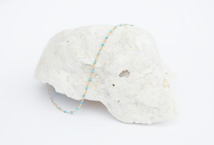 jnb Turquoise Chain Necklace