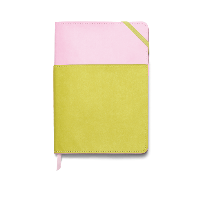 Jnb Vegan Leather Pocket Journal - Lilac & Matcha