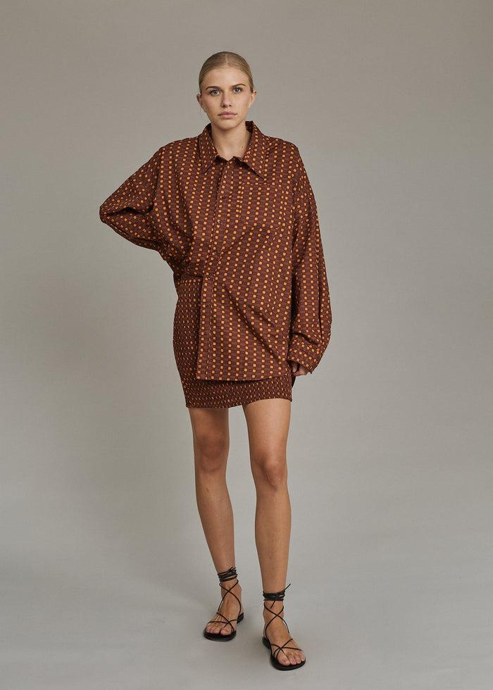 Jnb Willa Poplin Shirt - Sludgy