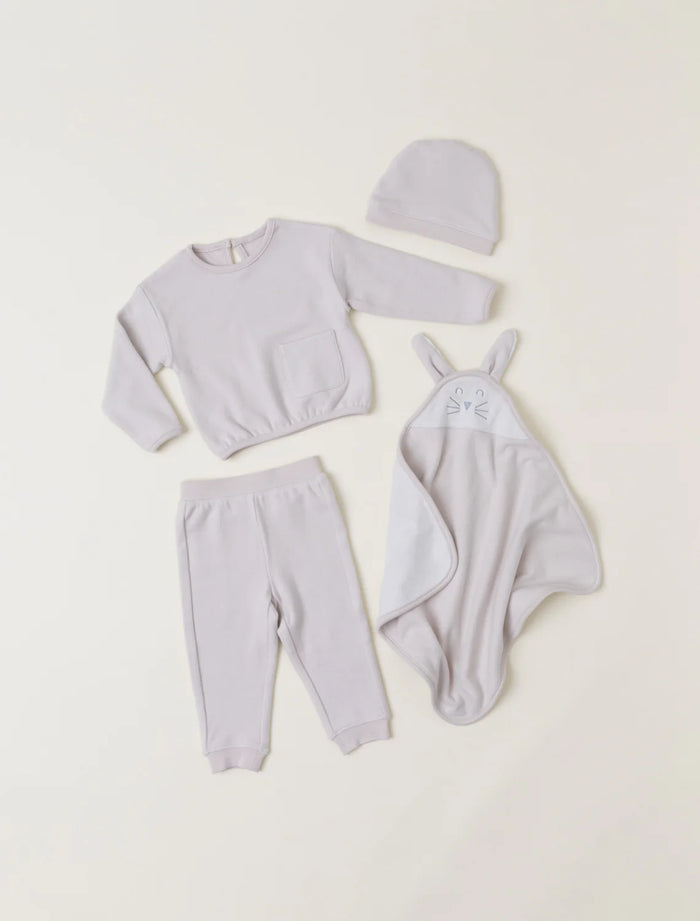 Jnb Malibu Collection Brushed Fleece Baby Sweats Set Bundle