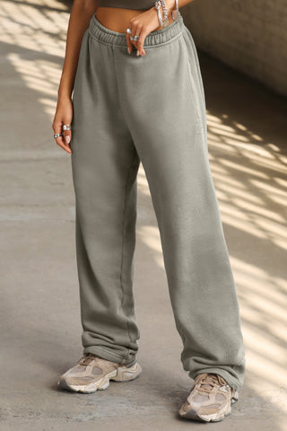 jnb Oversized Straight Leg Jogger - Sand French Terry