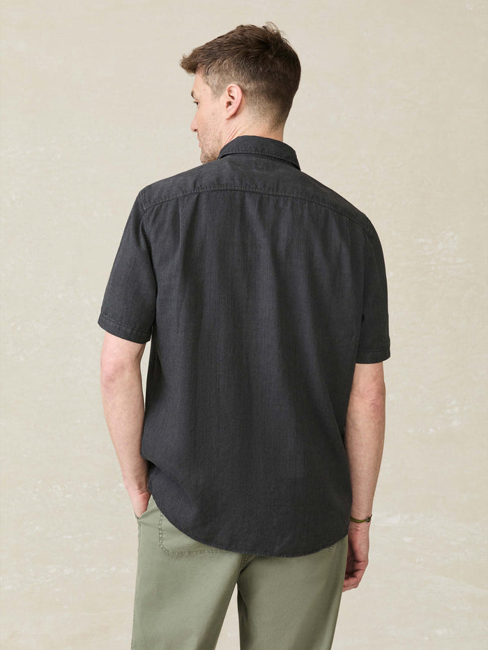 Jnb Short Sleeve Tried & True Chambray Shirt - Durango Black