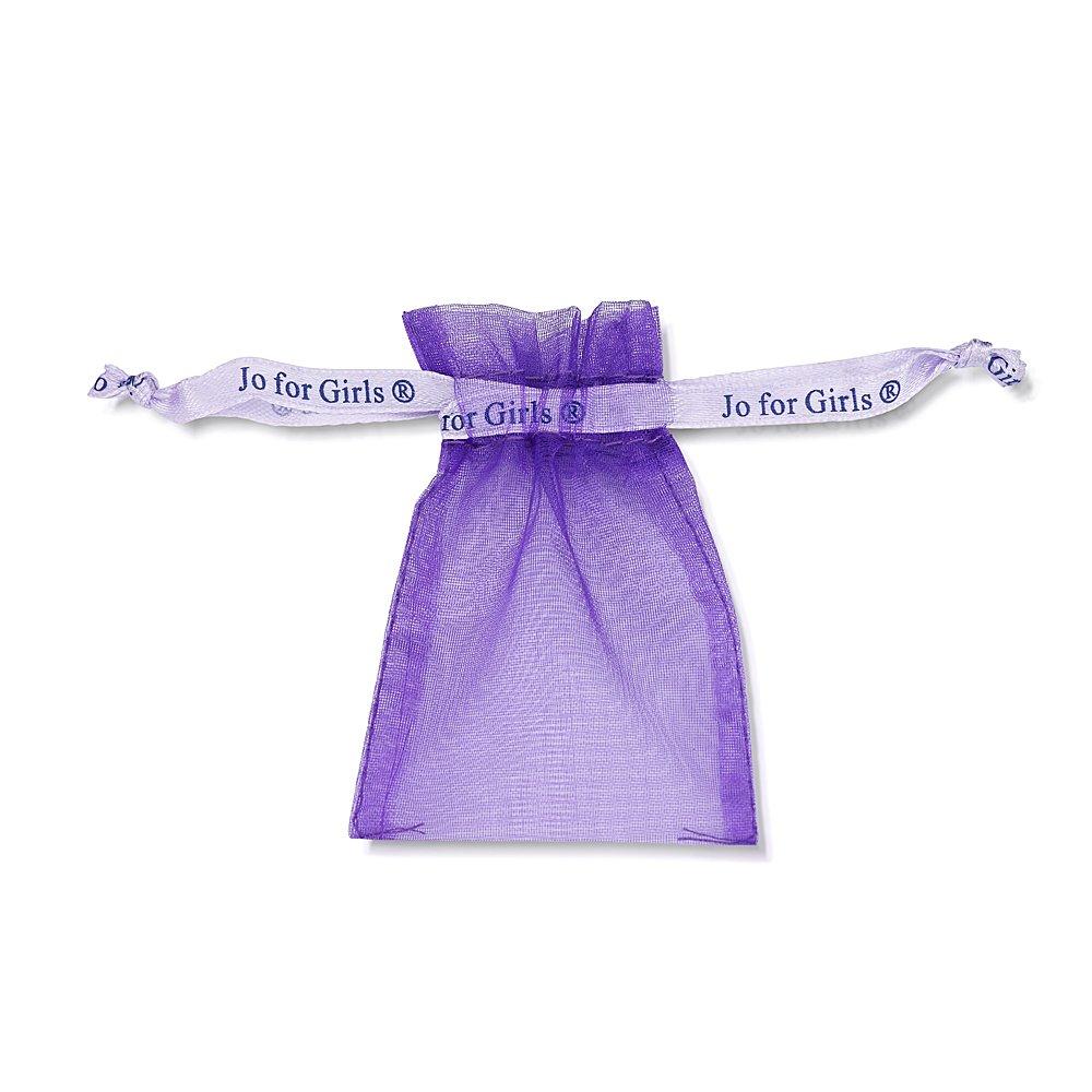 Jo For Girls Cubic Zirconia Square/sterling Silver Ribbon