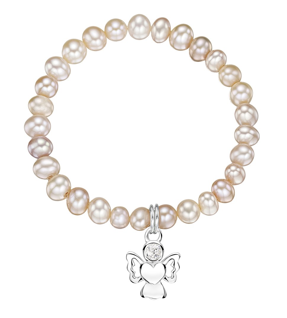 jo for girls freshwater pearl bracelet with april birthstone angel