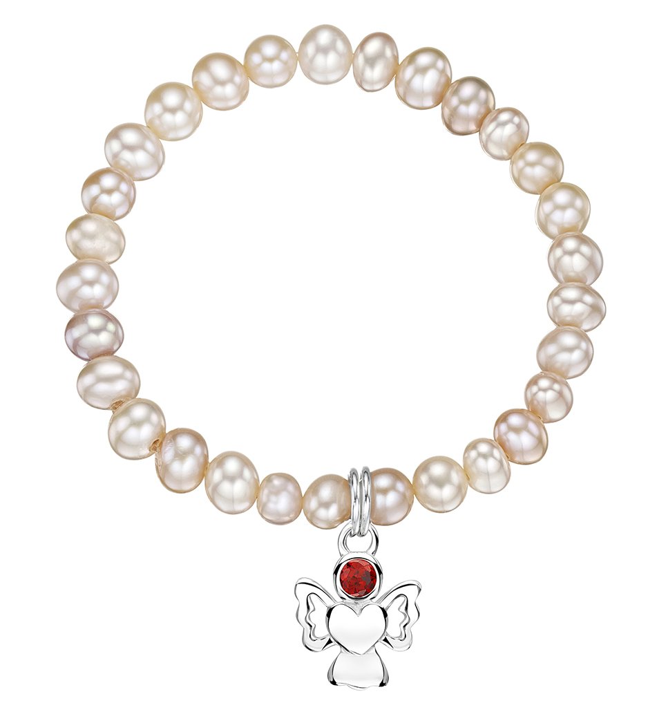 jo for girls freshwater pearl bracelet with january birthstone