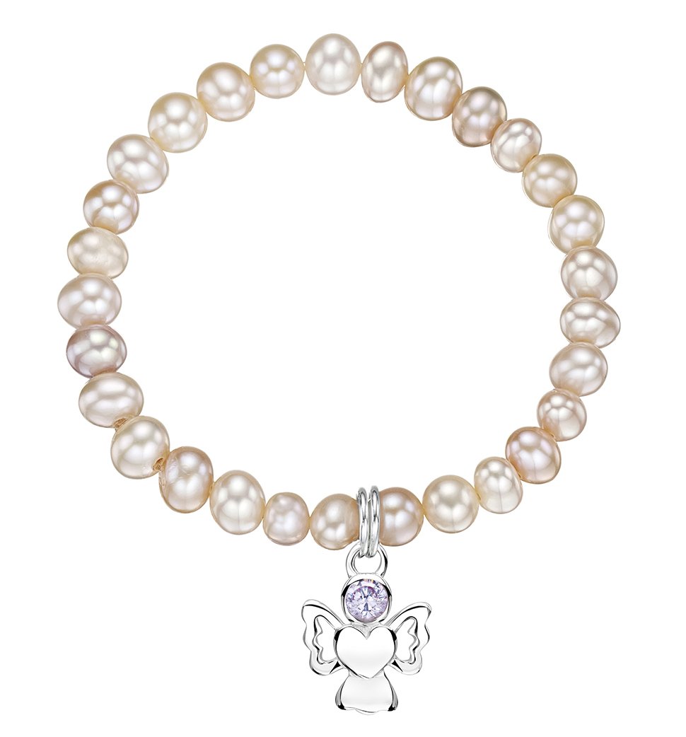 jo for girls freshwater pearl bracelet with june birthstone angel