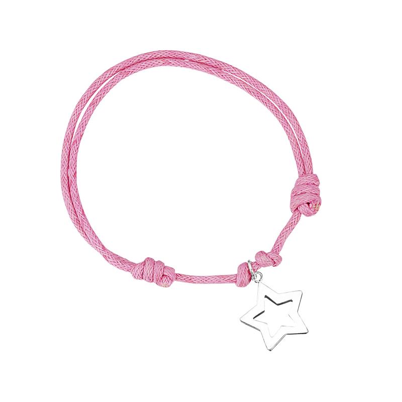 jo for girls pink bracelet with sterling silver star jo for girls pink bracelet with sterling silver star