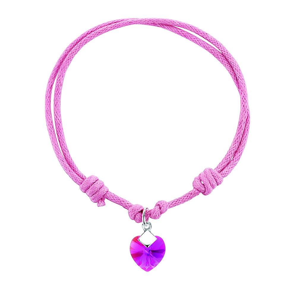 jo for girls pink cord bracelet with swarovski fushia crystal jo for girls pink cord bracelet with swarovski fushia crystal
