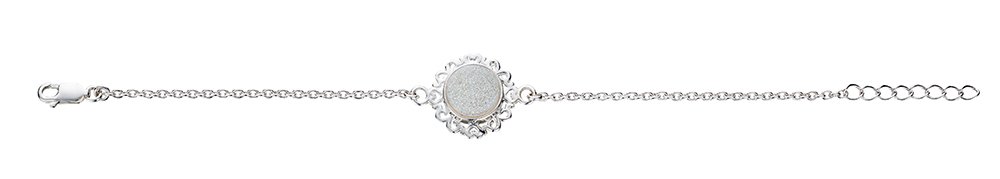 Jo For Girls Sterling Silver And White Druzy Bracelet
