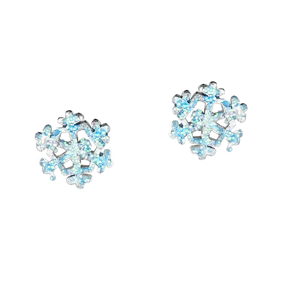 jo for girls sterling silver blue snowflake stud earrings jo for girls sterling silver blue snowflake stud earrings