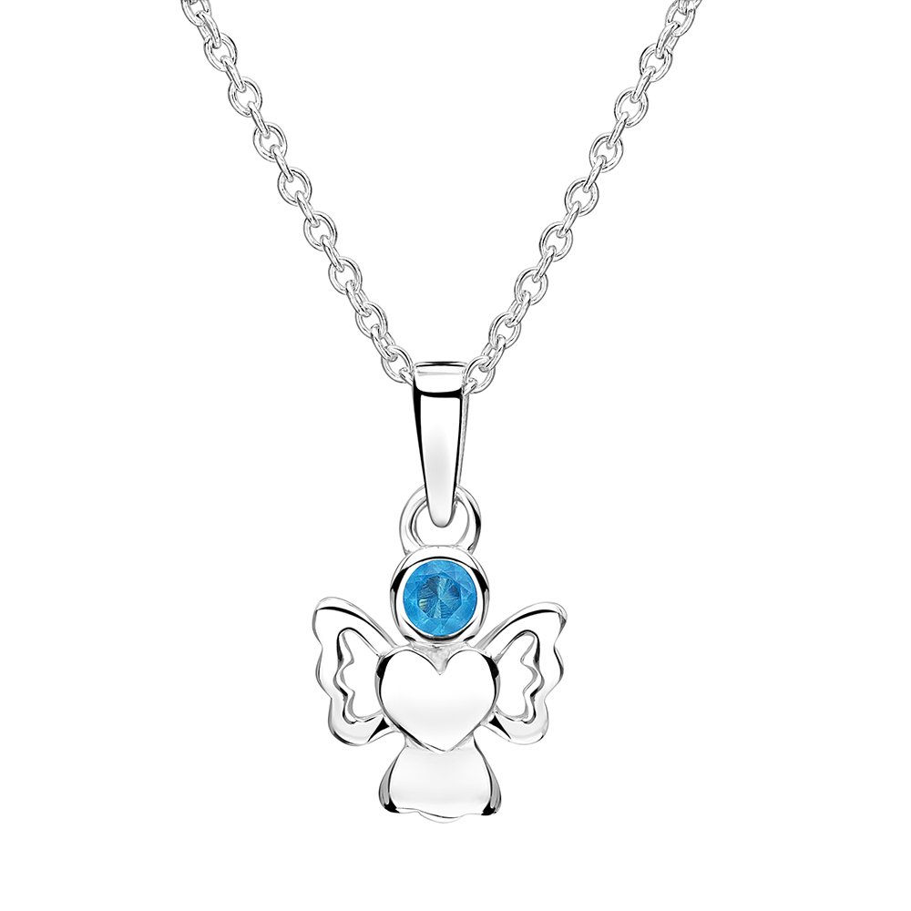 jo for girls sterling silver december birthstone angel