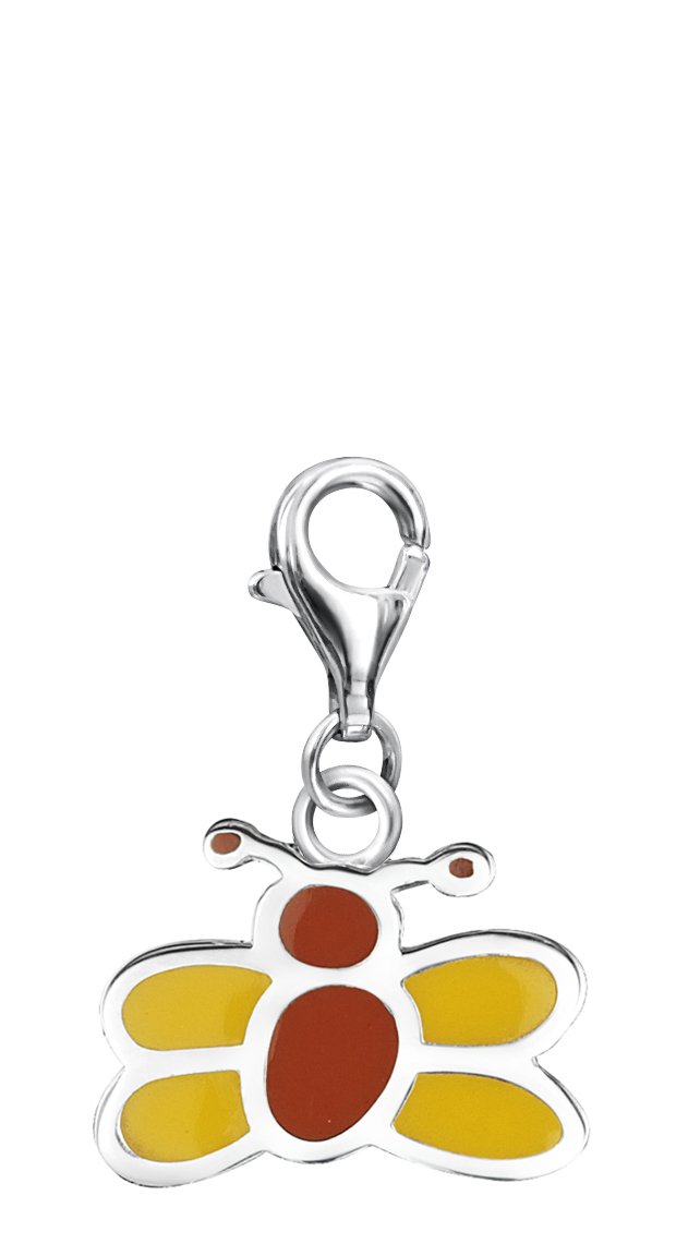 jo for girls sterling silver enamel butterfly charm