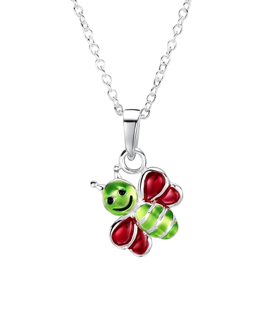 jo for girls sterling silver enamel uggle bug pendant