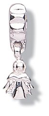 jo for girls sterling silver guardian angel drop bead