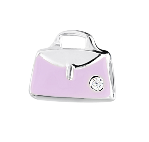 jo for girls sterling silver lilac handbag charm bead