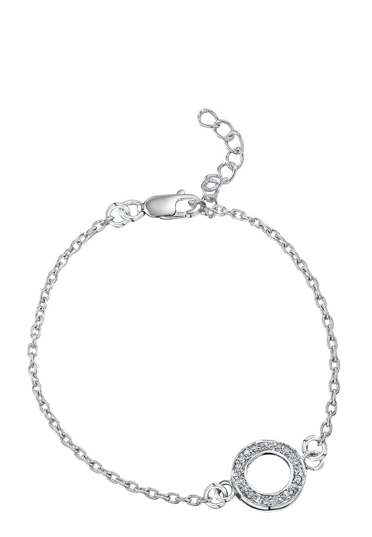 jo for girls sterling silver Open circle cubic zirconia bracelet
