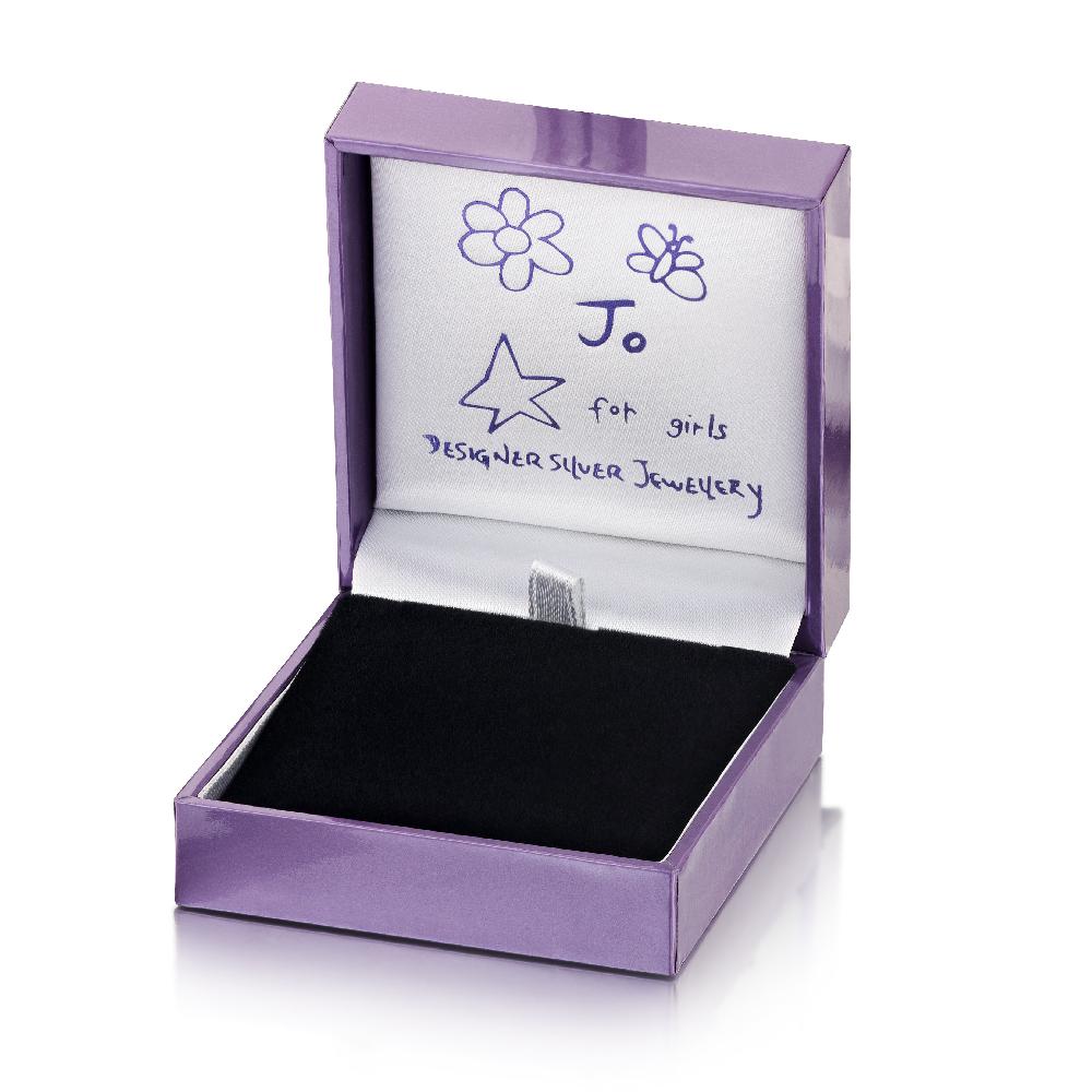 Jo For Girls Sterling Silver Snake Bracelet + Stopper Bumps